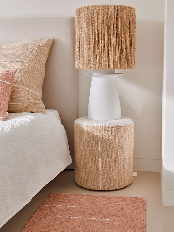 Comporta pouf | Sand & Cream